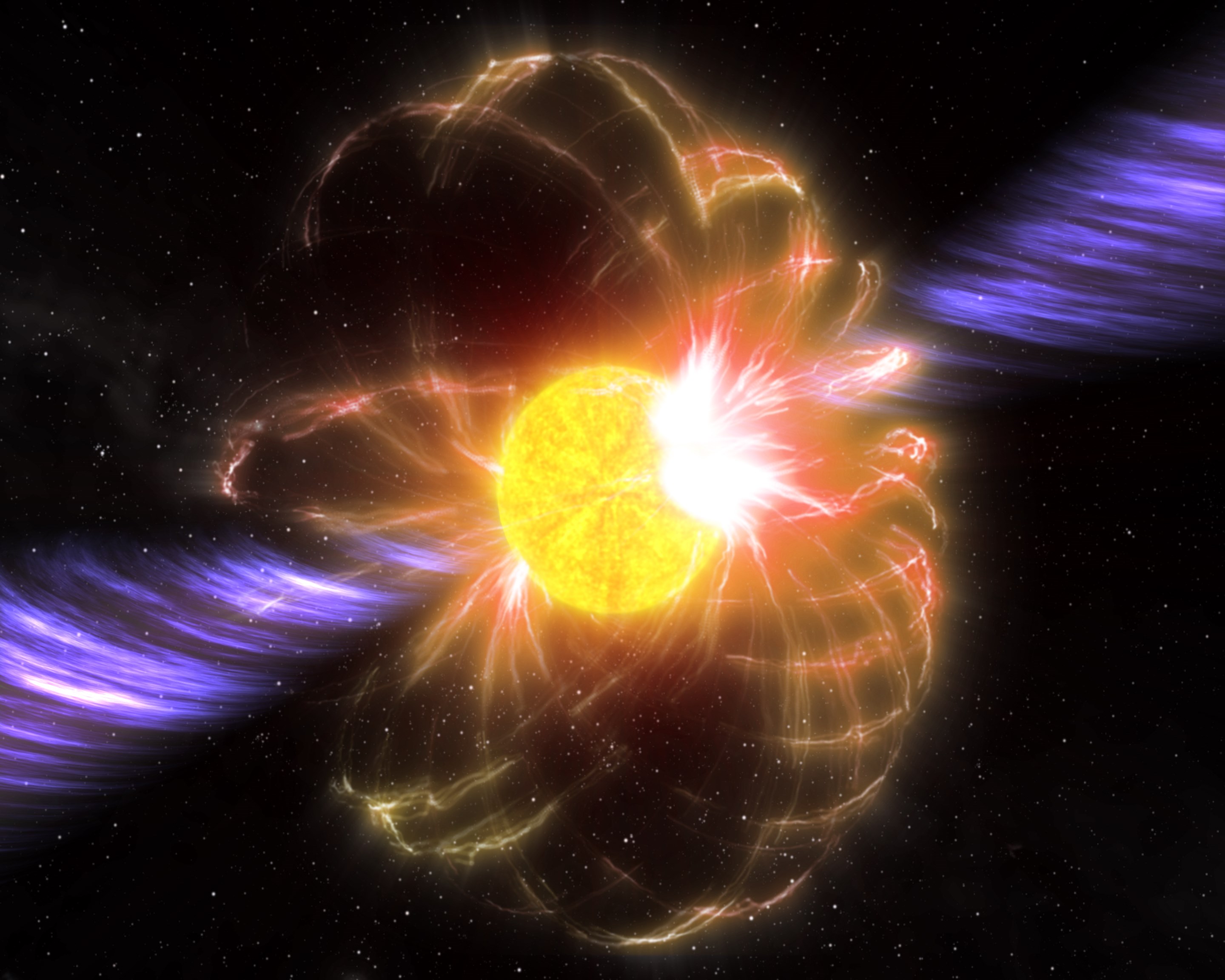 Magnetarların Güçlü Manyetik Alanı