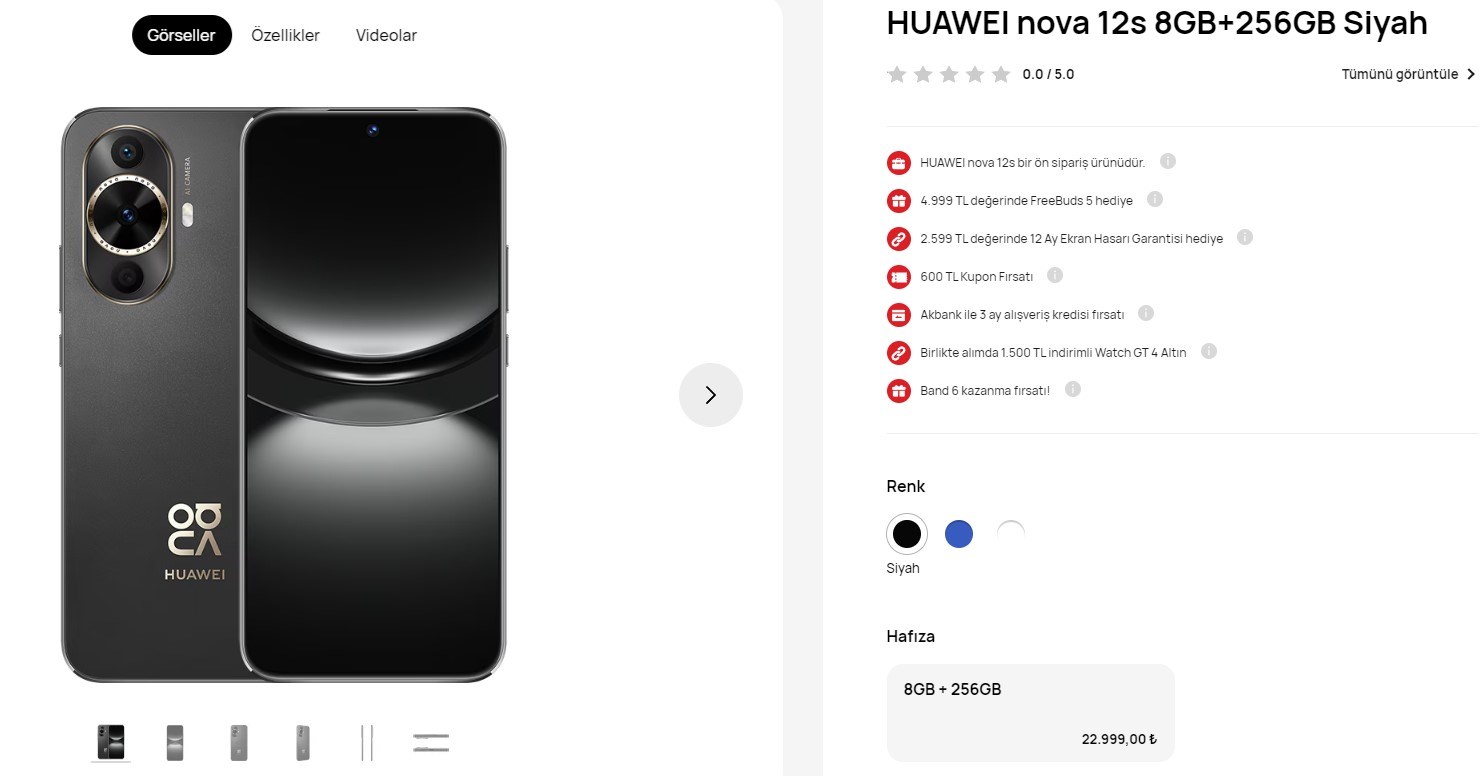 Huawei Nova 12 SE Türkiye Fiyatı ve Özellikleri